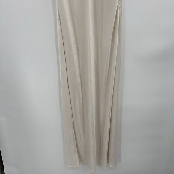 Forever 21 Womens Y2K Babydoll Satin Slip Dress Sz L Cream Fairy Feminine - Picture 8 of 14